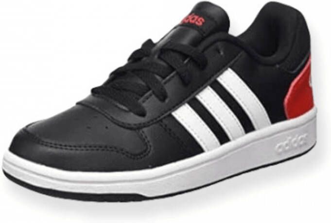 Adidas Hoops 2.0 K Scarpe da Basket Nero Rosso Bianco Zwart