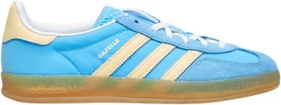 Adidas Originals Gazelle Indoor Semi Blue Burst Almost Yellow Cloud White- Semi Blue Burst Almost Yellow Cloud White