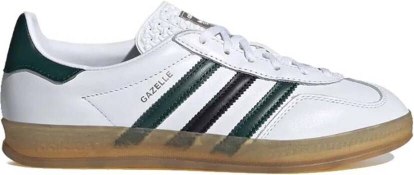 Adidas Witte Leren Sneakers met Bicolor Strepen Multicolor Heren