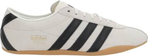 Adidas Ivory Suede Low-Top Sneakers Beige Heren