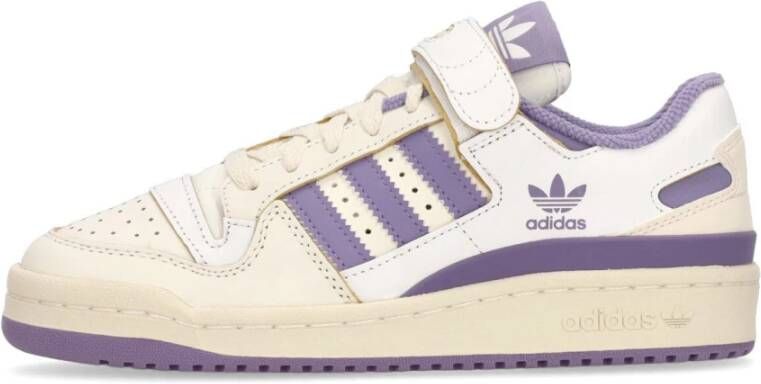 Adidas Originals Crèmekleurige lage sneakers met verstelbare band Beige Dames