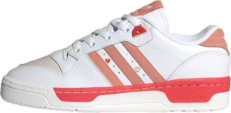 Adidas Lage Sneakers Rood Wit Blauw White Dames