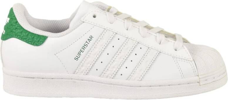 Adidas Leren Sneakers met Rubberen Zool White Dames