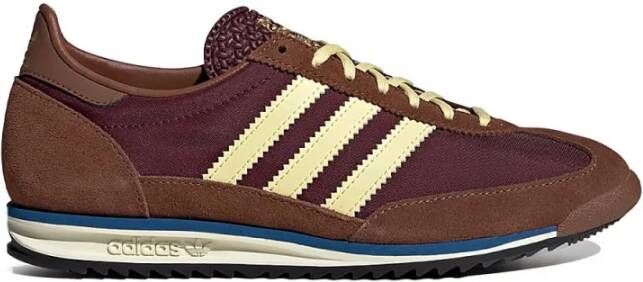 Adidas Maroon Sneakers Ie3425 Nylon Suede Leer Multicolor