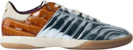 Adidas Metallic Panel Lace-Up Sneakers met platte zool Multicolor Heren