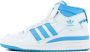 Adidas Mid-Top Forum Sneakers in Wit Blauw White Dames - Thumbnail 1