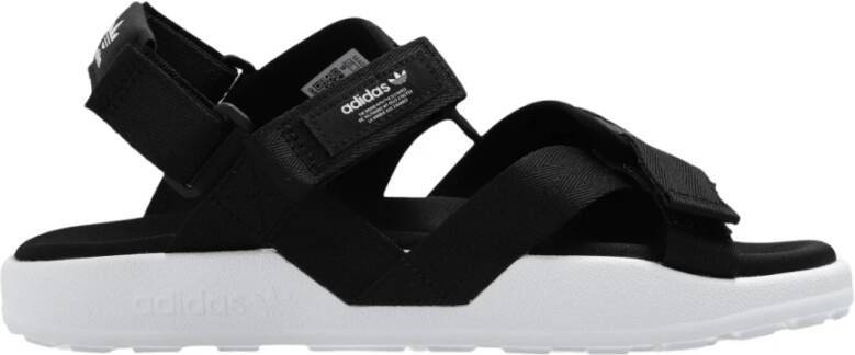 adidas Originals Flat Sandals Zwart Dames