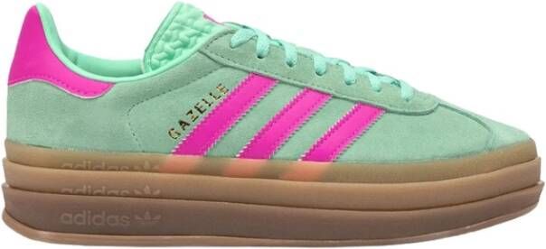 adidas Originals Gazelle Bold Monochrome Suede Sneakers Green Dames