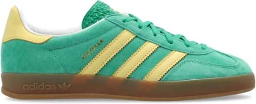 Adidas Originals Gazelle Indoor Schoenen Semi Court Green Almost Yellow Gum- Dames Semi Court Green Almost Yellow Gum