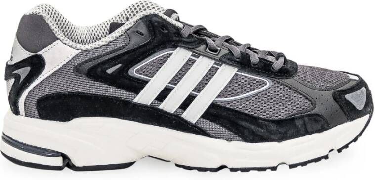 Adidas Originals Gelaagde Sneakers voor Mannen Black Heren