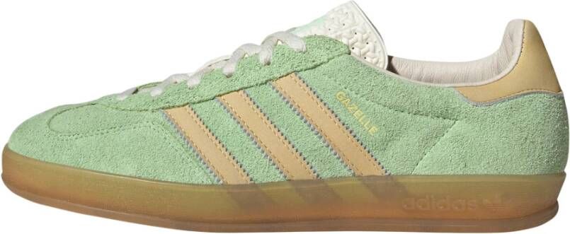 Adidas Originals Gazelle Indoor Semi Green Spark Almost Yellow Cream White- Semi Green Spark Almost Yellow Cream White