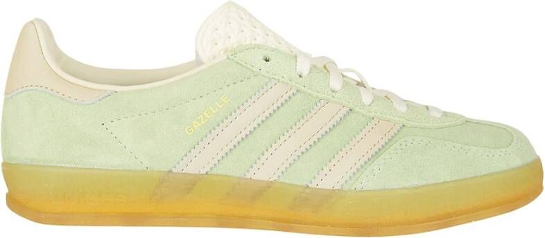 Adidas Originals Gazelle Indoor Semi Green Spark Almost Yellow Cream White- Semi Green Spark Almost Yellow Cream White