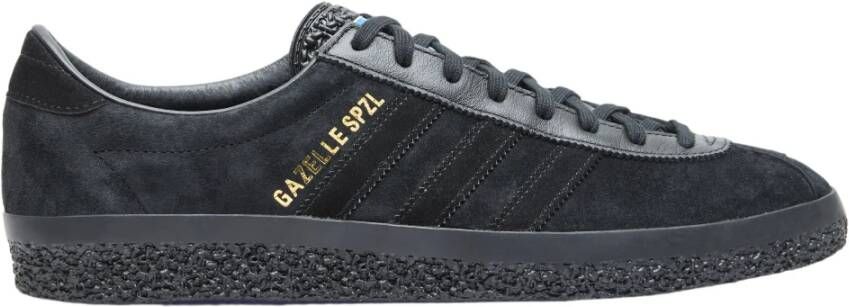 Adidas Originals Leren Panel Sneakers met Gestructureerde Zool Black Heren