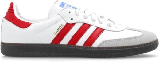 Adidas Originals Samba OG White Better Scarlet Gum 5- White Better Scarlet Gum 5