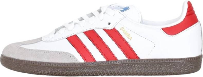 Adidas Originals Samba OG White Better Scarlet Gum 5- White Better Scarlet Gum 5