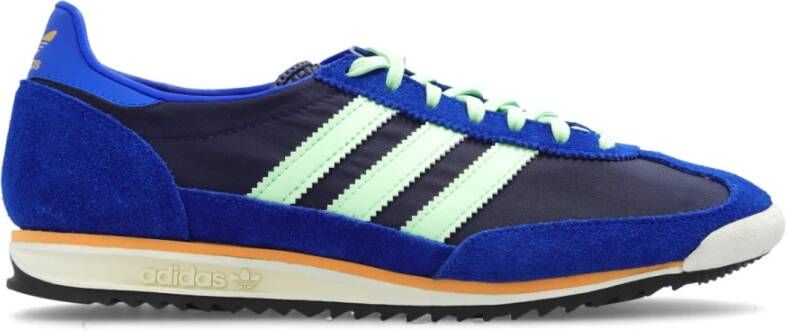 Adidas Blauwe Sneakers van Nylon en Suède Multicolor