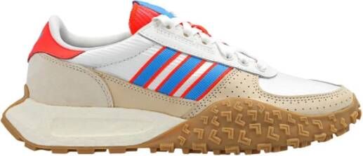 Adidas Kristal Witte Lage Sneaker Blauw Rood Multicolor Heren