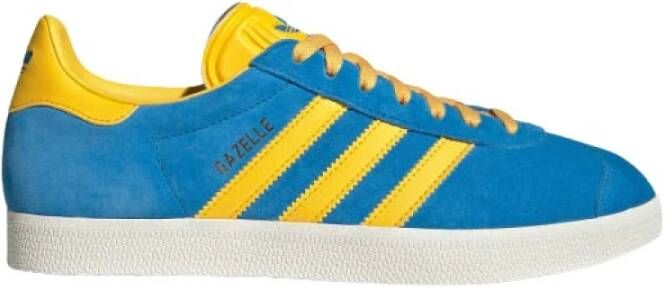 Adidas Gouden Lage Sneaker met Suède Bovenwerk Blue Heren