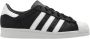 Adidas Core Black Lage Sneaker met Leren Bovenwerk Black Heren - Thumbnail 2