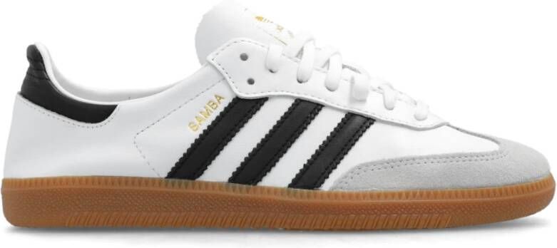 Adidas Originals Witte Sneakers met Leren Bovenwerk en Rubberen Zool White