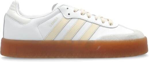 Adidas Originals Witte Sambae Sneakers Premium Leer White Dames