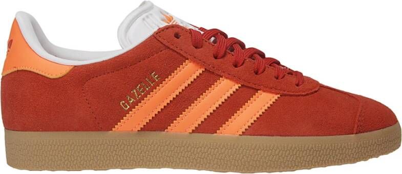 Adidas Originals Suede en synthetische schoen met verwijderbare leren inlegzool Red Dames