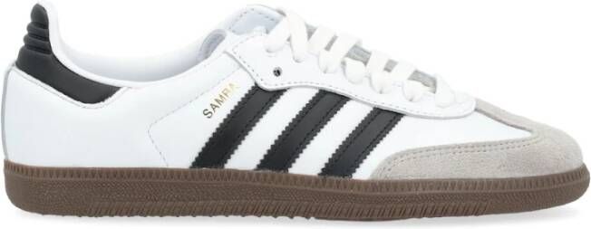 Adidas Originals Witte Leren Samba Sneaker White Dames