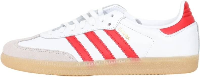 adidas Originals Witte Rode Samba OG Sneakers Vrouwen White Dames