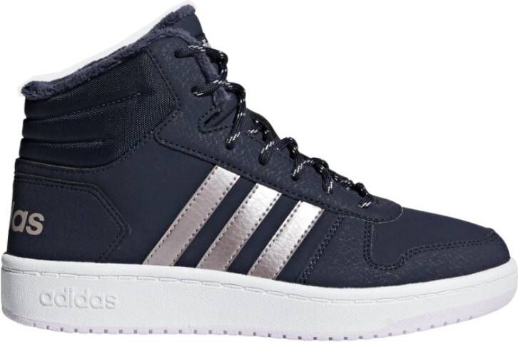 Adidas Paarse Hoops Mid 2.0 Schoenen Blue Dames