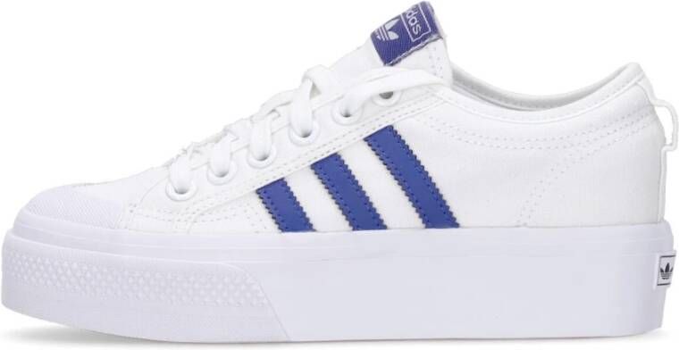 Adidas Platform Sneakers Cloud White Blue Black White Dames