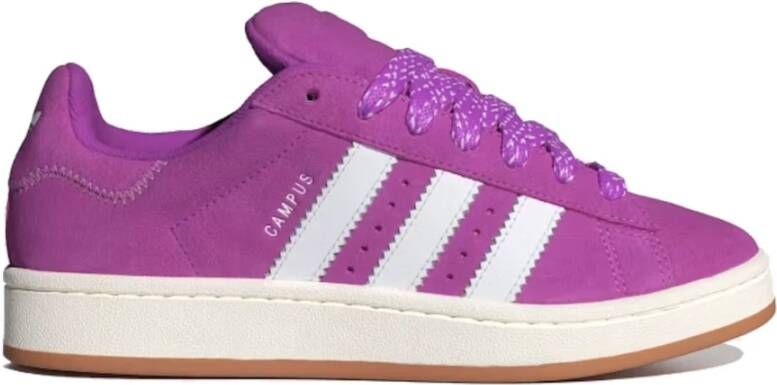 Adidas Retro Campus Sneakers in Wit Purple Dames