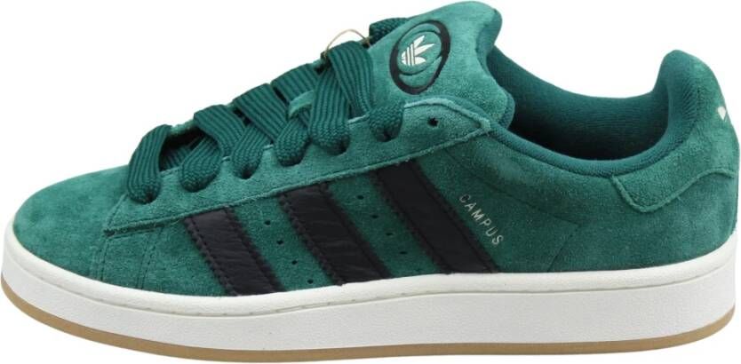 Adidas Retro-geïnspireerde Campus Sneakers Groen Zwart Green Heren