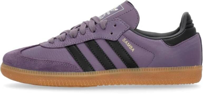 Adidas Retro Stijl Lage Schoen met Violet Details Purple Dames