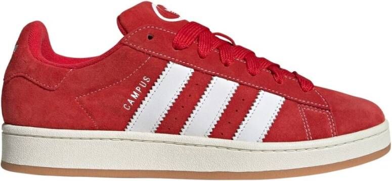 Adidas Rode Campus Sneakers met 3-Stripes Red Heren