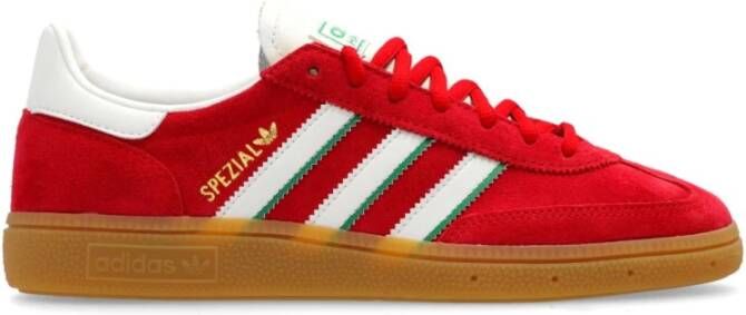 Adidas Rode Spezial Sneakers met Leren Details Red Heren