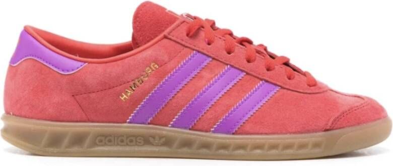 Adidas Rood Paarse Burst Kauwgom Sneakers Multicolor Dames