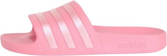 Adidas Roze Aqua Slides Vrouwen Gladde Oppervlakken Pink Dames