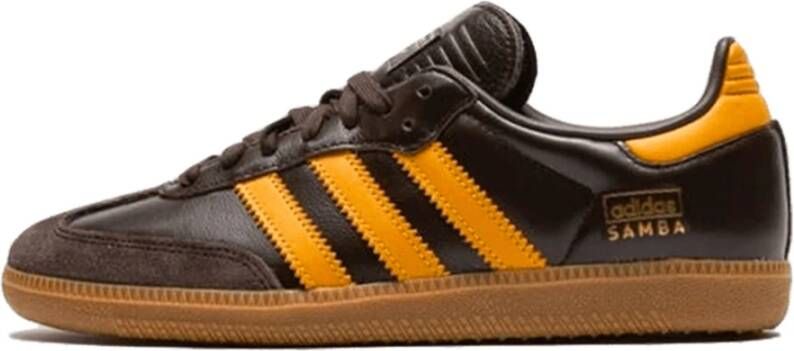 Adidas Samba OG Donkerbruin Geel Sneaker Brown Heren