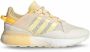 Adidas Originals ZX 2K Boost Pure Schoenen Wonder White Orange Tint Solar Gold - Thumbnail 6