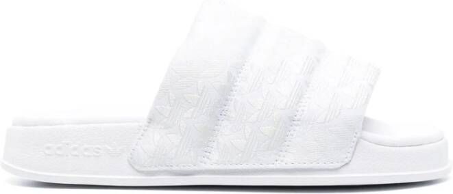 Witte adidas slippers online dames