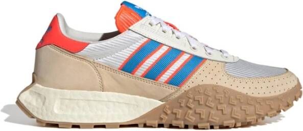 Adidas Kristal Witte Lage Sneaker Blauw Rood Multicolor Heren