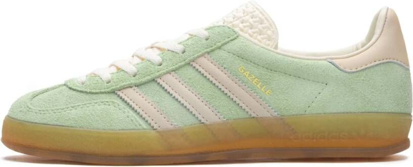 Adidas Originals Gazelle Indoor Semi Green Spark Almost Yellow Cream White- Semi Green Spark Almost Yellow Cream White