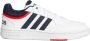 Adidas Sportswear Hoops 3.0 Sneakers Ftwr White Legend Ink Vivid Red Heren - Thumbnail 2