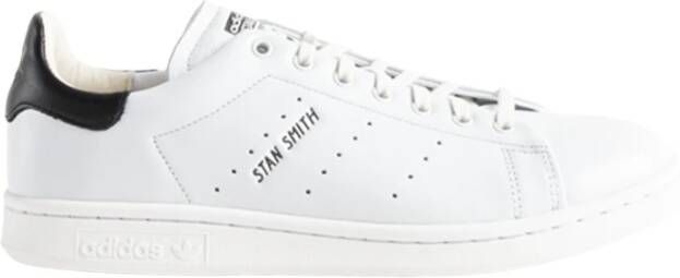 Adidas Leren Sneakers met Ronde Neus en Veters White