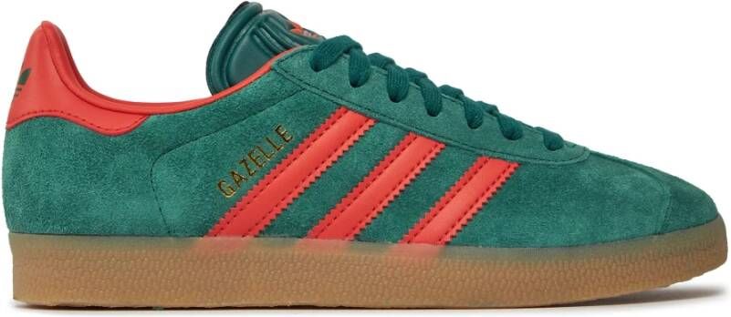 Adidas Vintage Gazelle Sneakers Groen Rood Gum Green Heren