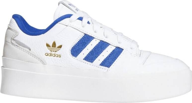 Adidas Nieuwe leren sneakers voor dames met synthetische voering en rubberen zool White Dames