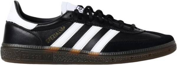 Adidas Zwarte Handball Spezial Leren Sneakers Black Heren