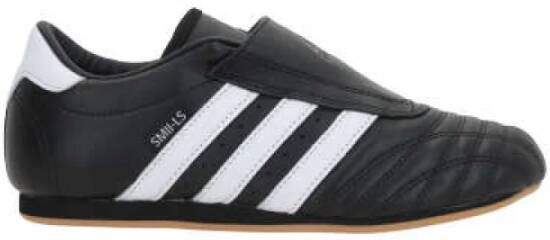Adidas Zwarte Slip-On Leren Sneakers Black Dames