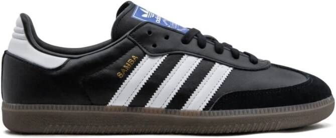 Adidas Zwarte Sneakers Suède Panelen Black Heren