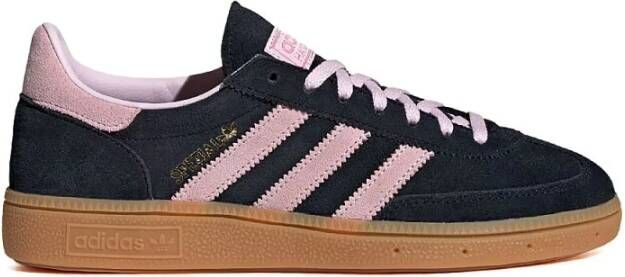 Adidas Zwarte Suède Sneakers met Roze Strepen Black Dames